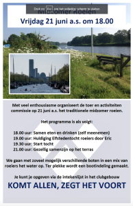 Lees meer over het artikel Midzomer roeien
